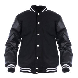 Veste universitaire de qualité supérieure Matériau véritable pour manches en cuir Veste universitaire pour hommes quantité minimale de commande bas Vestes universitaires à bas prix pour hommes - Product Image 1