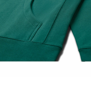 เสื้อฮู้ดสีเขียวของผู้ชายผ้าคอตตอนโพลีเอสเตอร์ปักลายพิมพ์พัฟสำหรับฤดูหนาว - Product Image 4