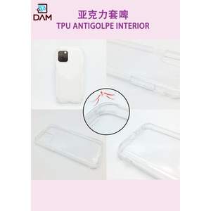 Funda Transparente DAM de TPU+Acrílico para 14 Pro con Protección Antigolpes - Product Image 1