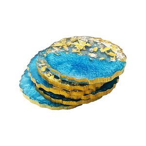 Posavasos de resina TAQI artesanal de último diseño personalizado para tazas de té y bebidas - Product Image 4