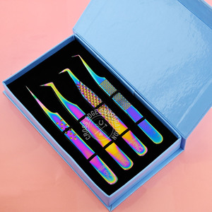 New Arrival Stainless Steel Professional Straight Pointed Tip Eyelash Extension Applicator Durable Anti-Static Perfect Grip <b>Tool</b> - Product Image 4