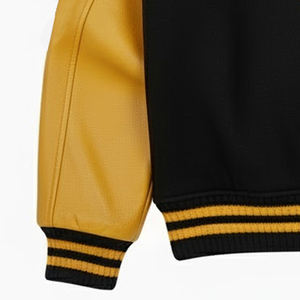 เสื้อแจ็คเก็ตเบสบอลปักโลโก้แบบกำหนดเองสำหรับผู้ชาย ขายส่งเสื้อแจ็คเก็ตวาร์ซิตี้มีฮู้ดปักลายเชนิลล์แบบกำหนดเองสำหรับผู้ชาย - Product Image 5