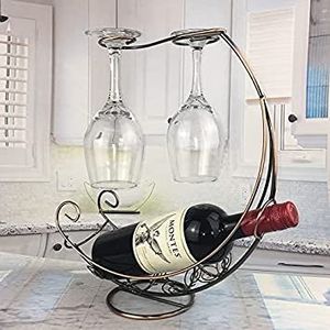 Présentoir à vin en métal personnalisé Derniers arrivages Porte-bouteille de vin au design victorien Article décoratif Vente en gros Meilleur prix - Product Image 1