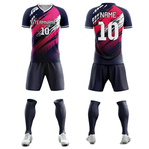 Uniforme de football entièrement personnalisé de haute qualité, conception OEM, fabrication en usine, tissu respirant, jeunes et adultes, logo de haute qualité imprimé - Product Image 2