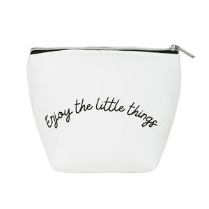 Respetuoso con el medio ambiente logotipo impreso personalizado maquillaje en blanco algodón orgánico viaje liso nueva bolsa de maquillaje cosmético bolsa de lona con cremallera - Product Image 6