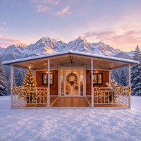 Villa préfabriquée intelligente de 20 pieds, gain de place, trois chambres, résidence mobile avec salle de bain et cuisine complètes pour complexe de glamping
