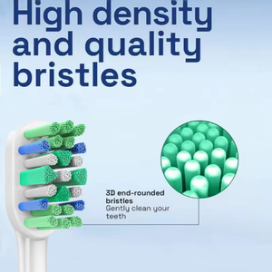 Repuestos de cabezales redondos de cerdas DuPont de EE. UU. con extremos redondeados al 99%, genéricos para recambios eléctricos Oral-B, venta al por mayor, fábrica OEM - Product Image 6