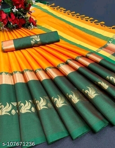 Latest Fashionable <strong>South</strong> Indian <strong>Pure</strong> Cotton <strong>Silk</strong> Woven <strong>Saree</strong> for Wedding &amp; Casual Wear Sari for Ladies Wholesale Exporter <strong>India</strong>