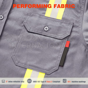 Pakistan Manufacturer Latest Design Welding Shirts Spandex Polyester Breathable Men Welding Shirts - Product Image 4