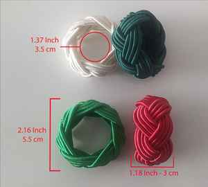 Anneaux de serviette modernes écologiques en résine et métal pour la décoration de table - Product Image 1