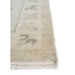 พรมขนสัตว์ถักมือสีเบจน้ำตาลขนาดใหญ่ Erbe รุ่น Jnlp-05 ลายเหรียญตรา สำหรับตกแต่งบ้าน ห้องนั่งเล่น ห้องโถง - Product Image 4