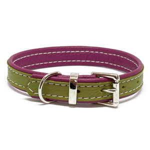 ปลอกคอสุนัขหนังบุอย่างดี ตกแต่งด้วยหมุด ดีไซน์เรียบหรู สำหรับสุนัขขนาดเล็กและใหญ่ ทนทาน ระบายอากาศได้ดี เป็นมิตรกับสิ่งแวดล้อม - Product Image 1