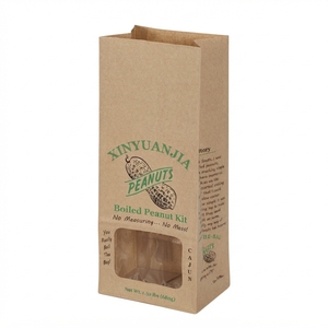 Caja de Papel Kraft con Ventana para Alimentos, con Laminado Mate, Forro de Esponja, Diseño Ecológico, Borde Termosellado, Parte Superior Dentada - Product Image 2