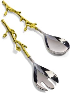 Dernier design fantaisie avec poignée fine et élégante Ensemble de couverts Serveur à salade Fourchette Cuillère Vaisselle de cuisine Fourchette et cuillère du désert de table - Product Image 4