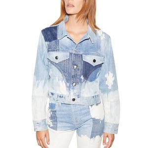 Nouveau style de vestes en denim d'automne pour femmes 100% coton pour l'extérieur et vêtements décontractés personnalisés coupe-vent respirant - Product Image 5
