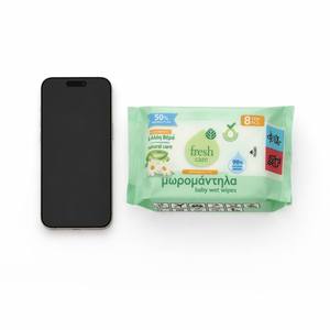 Lingettes humides pour bébé, 8 pièces, format voyage, hypoallergéniques, pour peaux sensibles, fournitures de nettoyage - Product Image 3