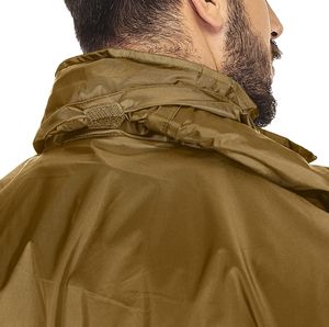 Chaqueta cortavientos reflectante de poliéster personalizada para hombre, cortavientos impermeable Retro Vintage, Chaquetas deportivas para exteriores de talla grande para hombre - Product Image 3