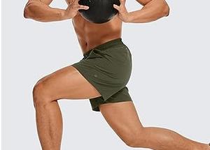 Ropa de hombre Pantalones cortos para correr al aire libre, pantalones cortos informales para correr, pantalones cortos de malla ligeros para entrenar, ropa deportiva transpirable - Product Image 5