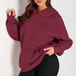 Sweat-shirt à capuche pour femme grande taille respirant, logo personnalisé, pull oversize, haute qualité, thermique, très demandé - Product Image 5