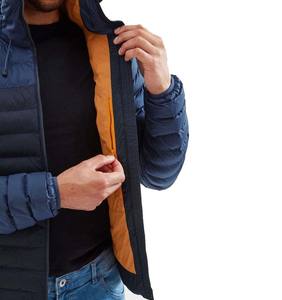 Custom Men Puffer Jacket With Hood Lightweight Winter Warm Quilted Jacket Outdoor Down Alternative <b>Coat</b> Windproof DDP Shipping - Product Image 6