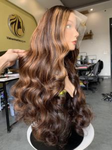 100% Vietnamien Remy Extension de Cheveux Humains Ondulés Trame Style Vague Naturelle Brut Non Transformé Double Trame Cheveux - Product Image 3