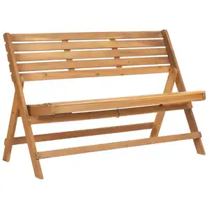 Teak Wood Patio Folding Garden Benches Outdoor Series Furniture Park Picnic Public Benches Outdoor Furniture Wholesale