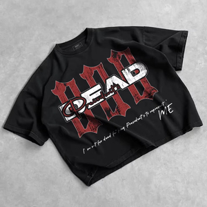 Oversized Retro 100% Cotton Men's <b>T</b>-<b>Shirts</b> High Quality Printed Custom Logo Loose Fit Street Style Custom Designs High GSM <b>Shirt</b> - Product Image 1