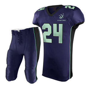 Unisex American Football Uniforms New Design Heat-Transfer Printed Breathable 100% Polyester Sports <b>Gear</b> Team Wear Stylish Sets - Product Image 1