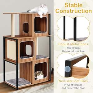 Rencontrez Cats INSTINCTS & Curiosity Multiple Comfy Spots pour chatons Sisal Board Explorations Hole Entièrement enveloppé - Product Image 4