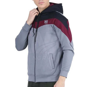Nouveau style de sweat à capuche décontracté en coton mélangé avec fermeture éclair, best-seller, sweat à capuche de haute qualité avec fermeture éclair en coton et polyester - Product Image 4