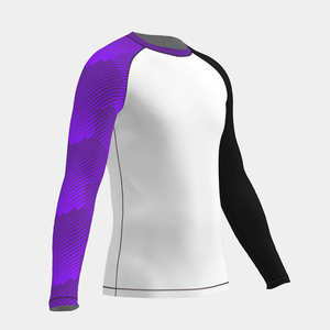 Chemises de compression Rash Guard personnalisées pour hommes, à séchage rapide, manches longues, vêtements de sport pour adultes, MMA - Product Image 3