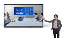 Carte intelligente interactive 4K de 110 pouces pour l'éducation, 20 points, multi-touch, pour la réunion et la salle de classe, OEM Factory 75 86 98
