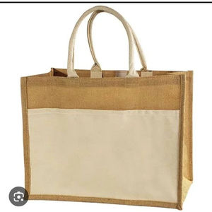 Sac fourre-tout en jute écologique de haute qualité durable taille personnalisable et logo beaucoup de couleurs pour la vente en gros - Product Image 1