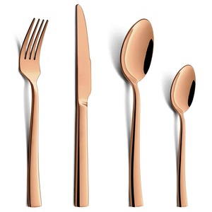 Juego de cubiertos de acero inoxidable, utensilios de cocina como cuchara, tenedor y cuchillo, viene con alta tendencia, 4 piezas - Product Image 2