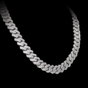 โซ่เพชรโมอิสสีขาวทองแบบ14kt โซ่ Vvs สายรัดพุงใสสำหรับงานปาร์ตี้และงานแต่งงาน - Product Image 2