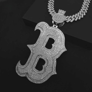 Colgante de diamante de moissanita de alta calidad más vendido, colgante de joyería fina de estilo Hip Hop de lujo - Product Image 1