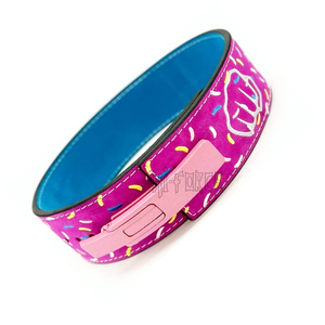 Ceintures de musculation de qualité 10mm de 4 pouces de large Powerlifting et Deadlifts Boucles de levier en acier inoxydable Logo personnalisable - Product Image 1