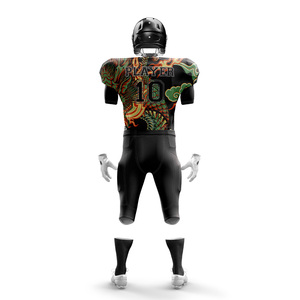 Camisetas de fútbol americano de manga corta para jóvenes y adultos, nuevo diseño, conjuntos de uniformes transpirables, patrón de número impreso de poliéster 100% - Product Image 3
