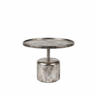 Table basse en métal doré antique de forme ronde, parfaite pour la décoration de la salle de séjour, meubles faits à la main en gros