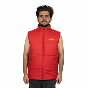 Chaleco Acolchado Informal sin Mangas, Resistente al Agua, con Bolsillo, Cierre de Cremallera, Chaleco Acolchado de Algodón para Exteriores para Hombre - Product Image 1