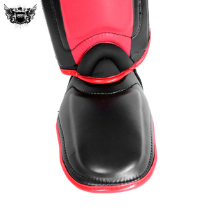 Protection de tibia en cuir OEM professionnelle 2023 pour adulte, personnalisable, pour entraînement de kick-boxing, football et soccer - Product Image 4