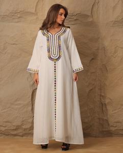 Abaya de satén de lujo personalizada al por mayor para mujer, seda de alta calidad, estilo Dubái, mangas con volantes, pequeña, turca, tradicional, musulmana - Product Image 2