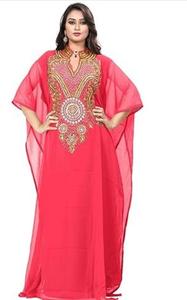 ชุดเดรสยาวแบบมุสลิมสไตล์โมร็อกโก ดูไบ แบบเรียบง่าย ประดับลูกปัดด้วยมือ ยาวคลุมเท้า เป็นมิตรกับสิ่งแวดล้อม เหมาะสำหรับงานแต่งงาน งานปาร์ตี้ หรือใส่ไปเที่ยวชายหาด - Product Image 5