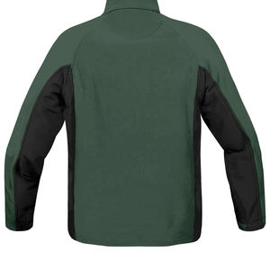 เสื้อแจ็คเก็ตซอฟต์เชลล์ผู้ชายแบบกลับด้านได้สำหรับฤดูหนาว เนื้อผ้านุ่มพิเศษ ระบายอากาศได้ดี ไซส์ใหญ่ กันน้ำ คอตั้ง ซิปแบบคลาสสิก มีฮู้ด - Product Image 4