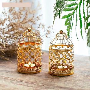 <b>Small</b> Set of 2 Candlestick Lantern Hanging Hollow Candle Holders For <b>Table</b> Valentine <b>Outdoor</b> Living Room Gifting Factory Direct - Product Image 3