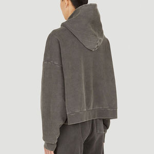 Sweatshirts à capuche pour hommes en gros Vintage Stone Acid Wash Poches Pull décontracté Oversize Sweats à capuche respirants pour hommes à vendre - Product Image 6