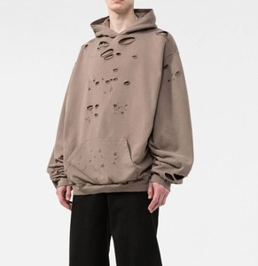 Sudaderas con capucha de lavado ácido para hombre de la mejor calidad, diseño personalizado con peso de 300gsm, teñido liso, ajustado, logotipo frontal, fábrica directa de Pakistán - Product Image 5