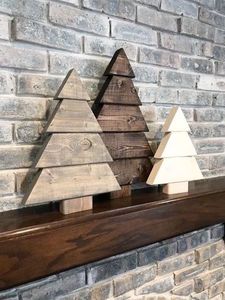 Arbre de Noël en bois artisanal écologique personnalisé de haute qualité, fabriqué en cerisier pour toutes les saisons - Product Image 3