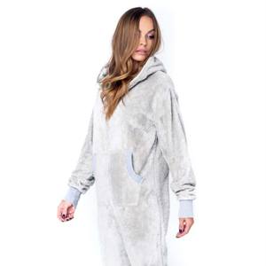 Grenouillère en molleton chaude pour femmes personnalisée OEM-douce et confortable-idéale pour la détente et une tenue décontractée - Product Image 6