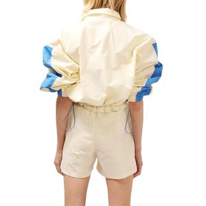 Conjunto de Dos Piezas Personalizado para Mujer, Impermeable, Transpirable, Cortavientos, Conjunto de Dos Piezas de Manga Larga para Correr, con Pantalones por Encima de la Rodilla, 2026 - Product Image 3